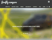 Tablet Screenshot of fireflycampers.com